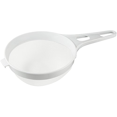 Fackelmann 671917 Sieb "Probus-Line" 31x17cm aus PE, Kunststoff, Weiß, 31 x 17 x 8,5 cm