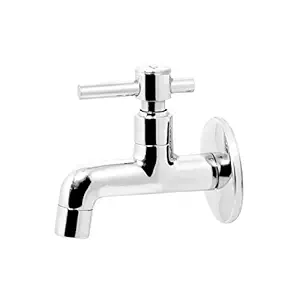 Pixaflo Krim Brass Bib Cock with Wall Flange (Chrome)