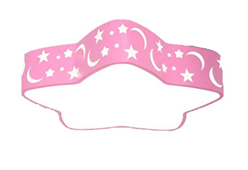 Preisvergleich Produktbild AYAYA Kinderlampe Sterne pink Kinderzimmer Flach rosa Rund Led Deckenleuchte Schlafzimmerlampe pastell Leuchten Deckenlampe Decke Lampe Licht Innen Beleuchtung Für Das Schlafzimmer 230V (40CM, Dimmbar)