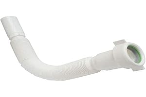 SOMATHERM FOR YOU, Flexible d'évacuation extensible D32 pour chauffe-eau, ajustable de 34 cm à 80 cm, raccordement siphon vers canalisation, souple et adaptable à toutes installations