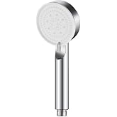 Busstier Turbo Shower Head, High Pressure Hand Shower, 5 Function Shower Head (Chrome)