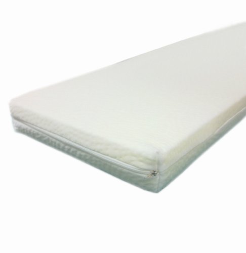 Dibapur - Viscoelastische - ca. 90 cm x 200 cm x 5 cm - Matratzenauflage - Visco auflage mit Bezug