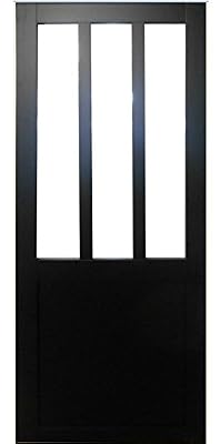 GD MENUISERIES LAURE 26 Porte Style Atelier Noire 204X83