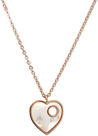 Titanium Series Lovers' Pendant Necklace with Mother of Pearl