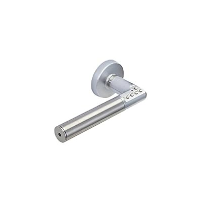 Vachette - Ensemble de 2 poignees de porte a code electronique code handle-coloris argent - Main.Gauche -