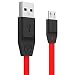 Tukzer Micro-USB to USB Flat Cable 1M/3.2ft Premium Tangle Free 2.4Amp Fast Charging & Data Sync Cable [Red] RS.225.00
