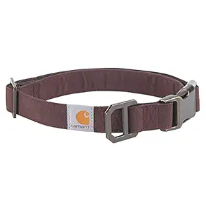 Carhartt Nylon Duck Dog Collar, Deep Wine, Large