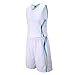 Produktbild Herren Basketball Uniform Anzug, Star Basketball Spiel Campus Team Basketball Uniform, Atmungsaktive Basketball Uniform Anzug (Größe: L-5XL)-White-XL