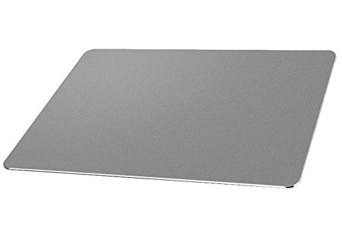 Preisvergleich Produktbild iProtect Aluminium Mauspad rutschfest für Mac Computer in grau