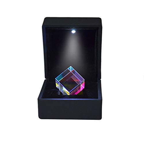 Vientiane Würfel Prisma,K9 Optischen Glas, Strahlteilungsprisma,Optisches Experiment für Unterricht in Physik Lichtspektrum