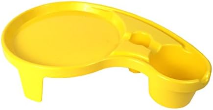 The Original Party Pal Cup, Plate, Utensil All-in-One Tray and Holder Tableware Set (6 Pack), Yellow