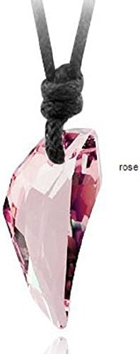 Swarovski Elements Unisex Wolf Tooth Crystal Necklace Pendant