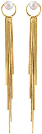 Contemporary Gold Dangler Drop Earrings For Girls And Women - 490