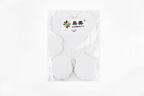 SUNBEAUTY 3er Set 3 Meter Viele Farben Papier Blumen Girlande Deko für Party Hochzeit Geburtstag Feier (Weiß) - 4