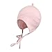 Maximo Baby-Girls Baby Hat with Strings Plain Hat, Pink (Light Rose), 3-6 Months (Manufacturer Size:43)