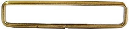 Trimming Shop Metal Rectangular Loop Rings Non-Welded Durable Fasteners Belt Buckles for DIY Webbing Strap, Handbag, Purses, Pet Collar (30mm, Bronze, 10pcs)
