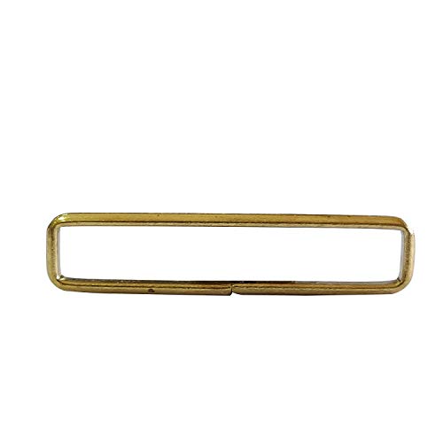 Trimming Shop Metal Rectangular Loop Rings Non-Welded Durable Fasteners Belt Buckles for DIY Webbing Strap, Handbag, Purses, Pet Collar (30mm, Bronze, 10pcs)
