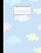Produktbild Composition Notebook: Doodle Cloud Pattern Wide Ruled Lined Note Book - Pretty, Cute Pink & Blue Exercise Book with Lines for Kids, Teens, Students or ... Lined Pages / 50 Sheets - Size 7.44 x 9.69