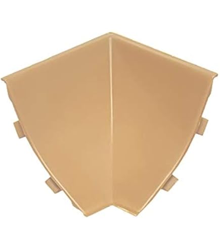DQ-PP 3 m hoekstrip – wit – 23 x 23 mm – PVC – gratis schroeven – keukenstrip voor het werkblad, afdekstrip voor in de keuken, wandafsluitstrip, tafelbladstrip