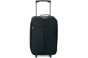 BENZI Maleta de Cabina Plegable, Equipaje de Mano, Especial Low Cost. (BZ5376 Negro)