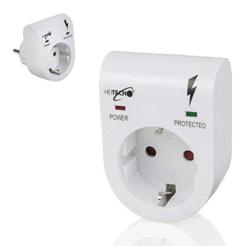 Preisvergleich Produktbild Safe2Home® Hochwertiger Überspannungsschutz-Adapter - Schutz gegen Überspannung - Geeignet für Computer, TV, HiFi-Anlagen etc.