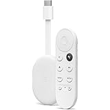 Google Chromecast avec TV (4K) Neige - Apportez des divertissements à votre TV par recherche vocale. Diffusez des films, des 