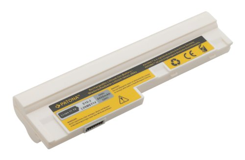 PATONA Laptop Akku für IMB LENOVO IdeaPad S10-3 | S10-3c | S100 | S205 | U160 | U165 | U165-AON | U165-ATH – [ Li-ion; 4400mAh; weiß ] - 4