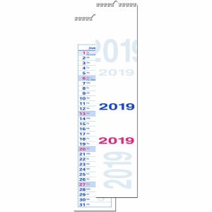 Preisvergleich Produktbild 10 x Güss Streifenkalender Kalendarium 2019