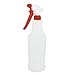 White Red Plastic Watering Spray Bottle Trigger Water Sprayer 800ml