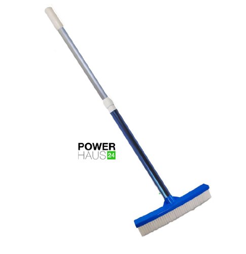 Bürste kurz, Reinigungsbürste mit Alu Teleskopstange Ø 3cm, zweiteilig, Stange ausziehbar bis ca.120cm, sehr stabile Ausführung, Top Qualität!