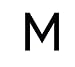 Produktbild Buchstaben Aufkleber, wetterfest, einzelner Buchstabe "M", schwarz, 10 cm (100mm) großgeschrieben