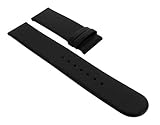Junghans MEGA SOLAR | Ersatzband Uhrenarmband 20mm | Leder schwarz 018/1225