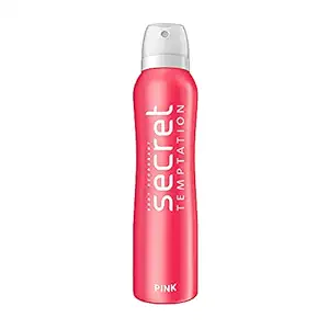 Secret Temptation Pink Deodorant for Women, Long Lasting Floral Fragrance for Office Wear, 150 ml