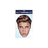 Cartón de gran calidad. Justin Bieber - Careta (Talla Única) (Multicolor)