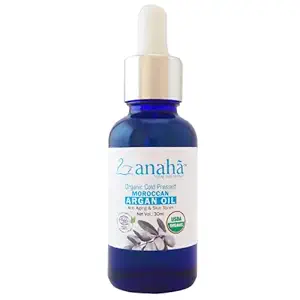 Anaha, Organic Cold Pressed Premium Moroccan Grade AntiAging and Skin Toner Argan Oil 30ml, 1 count