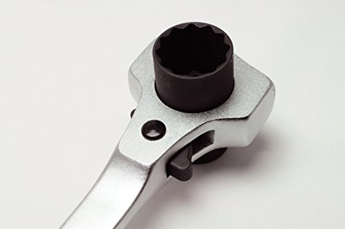 Gerüstbauratsche OSTENDORP ORIGINAL Gerüstbau-Ratschenschlüssel Gerüstbauerknarre Doppelratsche 19 / 22 mm - 3