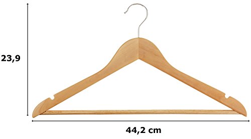 AmazonBasics Kleiderbügel aus Holz, 30 Stk. - 5