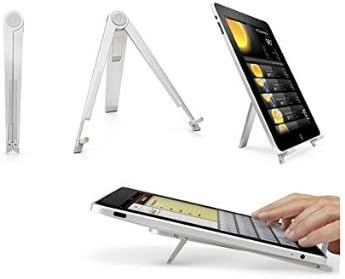 AONS Portable Lightweight Universal Foldable Desk Stand For iPad, iPad 2, iPad 3 Notebook's, Laptop's, Netbook's &amp; Tablet PC's - Silver