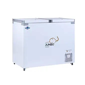 ROCKWELL SFR350DDU - Hard Top freezer, 346 Litres Heavy Duty, 3 years Warranty On Compressor, Low power Consumption, Double Door, White