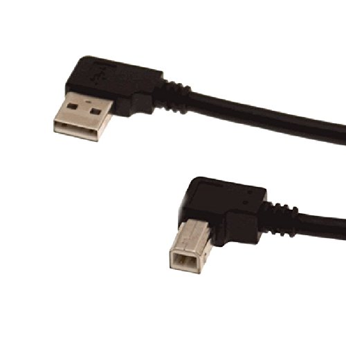 chenyang links gewinkelt USB 2.0 A männlich auf B männlich gewinkelt 90 Grad Drucker Kabel 50 cm - 2