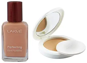 Lakme ? Perfecting Liquid Foundation, Pearl, 27ml And Lakme ? Perfect Radiance Compact, Ivory Fair 01, 8g