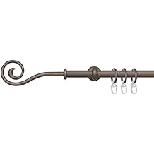 120 cm JalousieCrew Gardinenstange mit Endstück Kugel zweiläufig