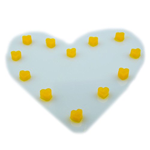 Silikonform mit Herzen, 55 kleine Herzchen, süße Silikonform, Party- Eiswürfel, Schokolade, Pralinen, Backform, Geschenkidee, Geburtstag, Valentinstag, Liebe, Romantik, heart, Amor, Farbe: Rosa - 6