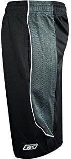 Reebok Men's Two-toned Performance Basketball Gym Mesh Shorts (Medium, Black)