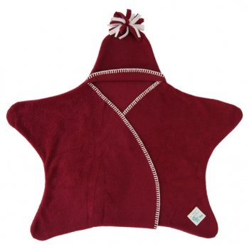Tuppence and Crumble Star Baby Wrap Raspberry Size Medium