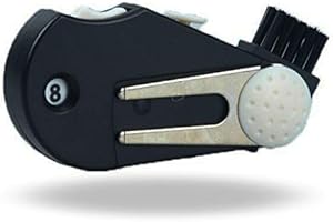 Xrten Golf Score Counter Golf Punch Counter Divoter Groove Brush 5 in 1 Golf Multifunction Tool