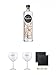Produktbild Friedrichs Gin 0,7 Liter + Citadelle Ballon GIN Glas 1 Stück + Citadelle Ballon GIN Glas 1 Stück + Schiefer Glasuntersetzer eckig ca. 9,5 cm Ø 2 Stück