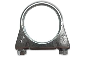 WELDRACINGPARTS Abrazadera de escape en U (76mm)