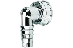 DALLMER Winkelschlauchtülle , verchromt, 1"