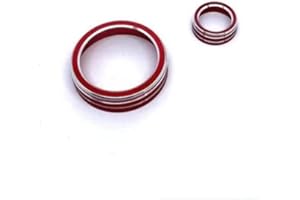 ETHMUNTHA Yuzhao Per Audi A3 8 V S3 2014-2019 Console Centro Interni Aria Condizionata Interruttore Anello Presa Aria Presa AC 2 pz